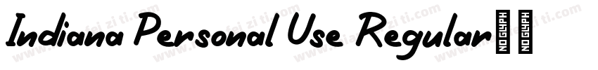 Indiana Personal Use Regular字体转换
